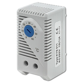 Qoltec Shut-off thermostat 10A | DIN 35