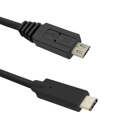 Qoltec Cable USB 3.1 type C male | Micro USB 2.0 B male | 1.2m (1)