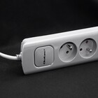Qoltec Surge protector | 4 sockets | 2 x USB | 1.8m | Grey (13)