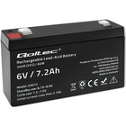 Qoltec AGM battery | 6V | 7.2 Ah (1)