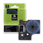 Qoltec Heat shrink tube for DYMO D1/DM1 | 9mm * 1.5m | White | Black overprint (1)