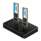 Qoltec Drive docking station 2x SSD M.2 SATA | NGFF | USB Type C (1)