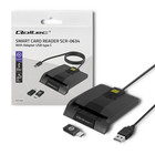 Qoltec Intelligent Smart ID chip card reader SCR-0634 | USB Type C (1)
