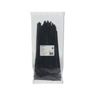 Qoltec Reusable Self-locking cable tie | 7.2*250 mm | Nylon UV | Black (1)