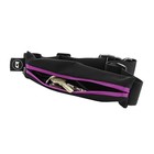 Qoltec Universal sports belt | single pocket | Black+purple (2)