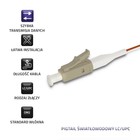 Qoltec Pigtail światłowodowy LC/UPC | Multimode | 50/125 | OM2 | 1m (4)