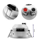 Qoltec Ceiling speaker | waterproof | RMS 15W | 8 Om | Silver (2)