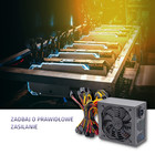 Qoltec ATX 1800W power supply | 80 Plus Platinum | Gaming Miner (3)