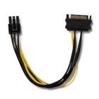Qoltec SATA cable male 15pin-PCI-E 6pin |15cm (2)