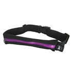 Qoltec Universal sports belt | single pocket | Black+purple (1)