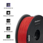 Qoltec Professional filament for 3D print | ABS PRO | 1.75 mm | 1 kg | Red (4)