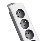 Qoltec Power strip | 4 sockets | 1.8m | White-grey (8)