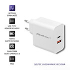 Qoltec Charger| 63W | 5-20V | 1.5-3A | USB type C PD | USB QC 3.0 | White (3)