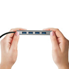 Qoltec USB 3.1 adapter type C male / 4 x USB 3.0 female | DC female (8)