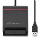 Qoltec Smart chip ID card scanner|USB 2.0|Plug&Play (2)