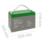 Qoltec AGM battery | 12V | 100Ah | max 1200A (8)