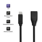 Qoltec Cable USB 3.1 type C male | USB 3.0 A female | 0.2m (3)