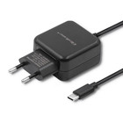 Qoltec Charger 12W | 5V | 2.4A | USB type C | Black (1)