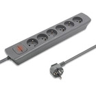 Qoltec Power strip | 6 sockets | 1.8m | Grey (2)