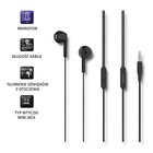 Qoltec In-ear headphones with microphone | Black (3)