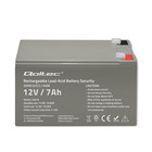Qoltec AGM battery | 12V | 7Ah | max. 105A | Security (5)