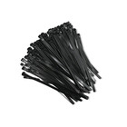Qoltec Reusable Self-locking cable tie | 7.2*200 mm | Nylon UV | Black (4)