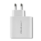 Qoltec Charger| 63W | 5-20V | 1.5-3A | USB type C PD | USB QC 3.0 | White (5)