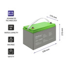 Qoltec Deep Cycle Gel Battery | 12V | 100Ah | 30.5kg (3)