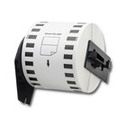 Qoltec Tape for BROTHER DK-22205 | 62mm x 30.48m | White / Black overprint | Roller with handle (1)