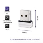 Qoltec Wireless mini adapter Wi-Fi USB | standard N (3)