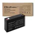 Qoltec AGM battery | 6V | 7.2 Ah (6)