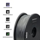 Qoltec Professional filament for 3D print | ABS PRO | 1.75 mm | 1 kg | Silver (4)