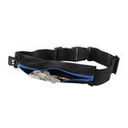 Qoltec Universal sports belt | single pocket | Black+blue (2)