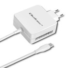 Qoltec Charger | 65W | 5-20.3V | 2-3.25A | USB type C | White (4)