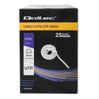 Qoltec UTP network cable | CAT6 | 305m | PVC grey (6)