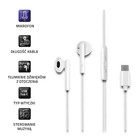 Qoltec In-ear headphones with microphone | White (2)