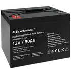 Qoltec AGM battery | 12V | 80Ah | 23.5kg (1)