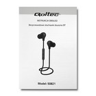 Qoltec In-ear headphones wireless BT with microphone | Black (6)