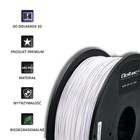 Qoltec Professional filament for 3D print | ABS PRO | 1.75 mm | 1 kg | Cold white (5)