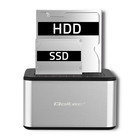 Qoltec 2x HDD / SSD docking station | 2.5 