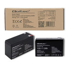 Qoltec AGM battery | 12V | 7.2 Ah | max 108A (5)