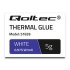 Qoltec Thermal glue 0.975 W/m-K | 5g | white (2)