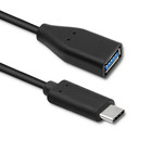 Qoltec Cable USB 3.1 type C male | USB 3.0 A female | 0.2m (1)