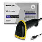 Qoltec Laser reader 1D | 2D | USB | Black (10)