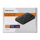 Qoltec Drive docking station 2x SSD M.2 SATA | NGFF | USB Type C (10)