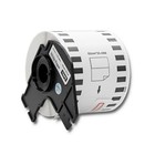 Qoltec Tape for BROTHER DK-22205 | 62mm x 30.48m | White / Black overprint | Roller with handle (5)