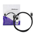 Qoltec Cable USB 3.1 type C male | USB 2.0 A male | 1m (2)