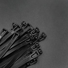 Qoltec Reusable Self-locking cable tie | 7.2*200 mm | Nylon UV | Black (3)