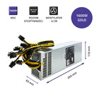 Qoltec PCI-E power supply Smart 1600W | 80 Plus Gold - Data mining (5)