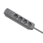 Qoltec Power strip | 4 sockets | 1.8m | Grey (11)